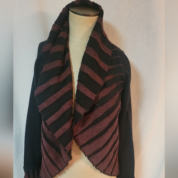 ANGEL DESIGN BY SABRI OZEL SHAWL COLLAR CARDIGAN SWEATER JACKET SMAL EUC - Picture 1 of 15